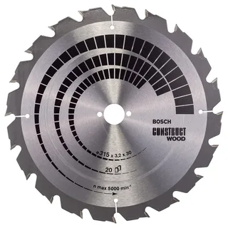 Cw Wo S 315x30-20d Cirkelzaagblad Voor Hout by Bosch Professional – product image 1 of 2