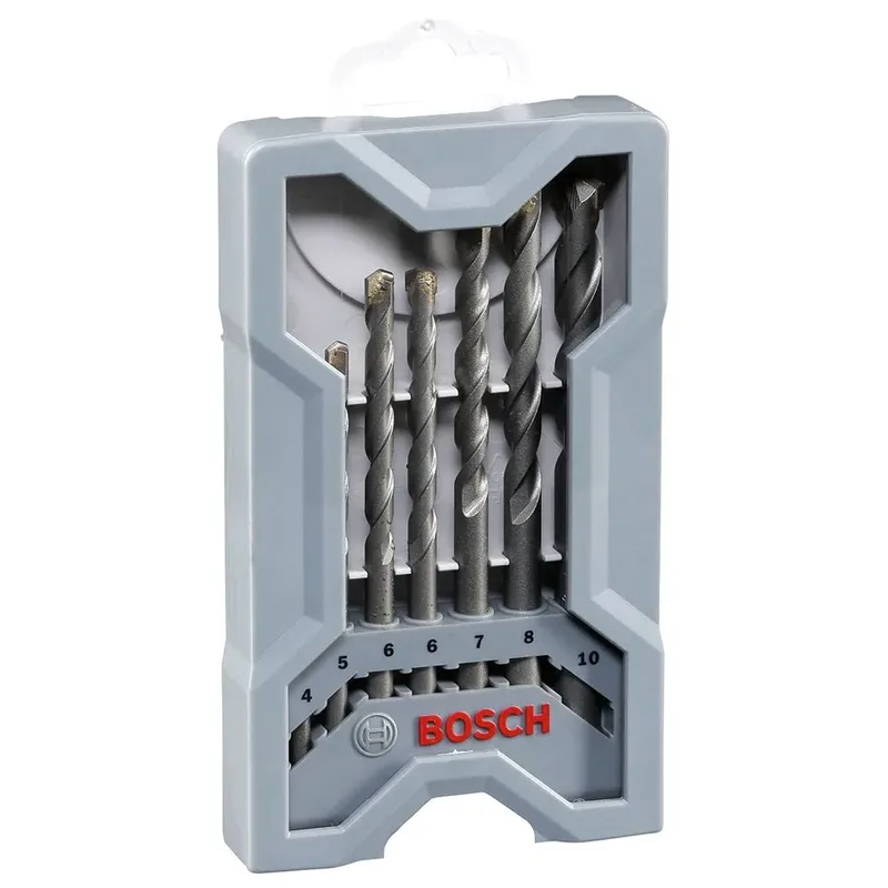 CYL-3 2607017082 Hartmetall Beton-Spiralbohrer-Set 7teilig 4 mm, 5 mm, 6 mm, 6 mm, 7 mm, 8 mm, 10 mm Zylinderschaft 1 Set by Bosch Professional – product image 2 of 2