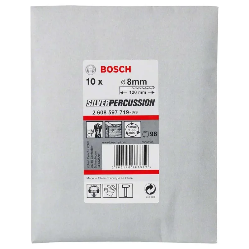 Cyl-3 8x80x120 Mm Steenboor 10 Eenheden von Bosch Professional – Produktbild 2 von 2