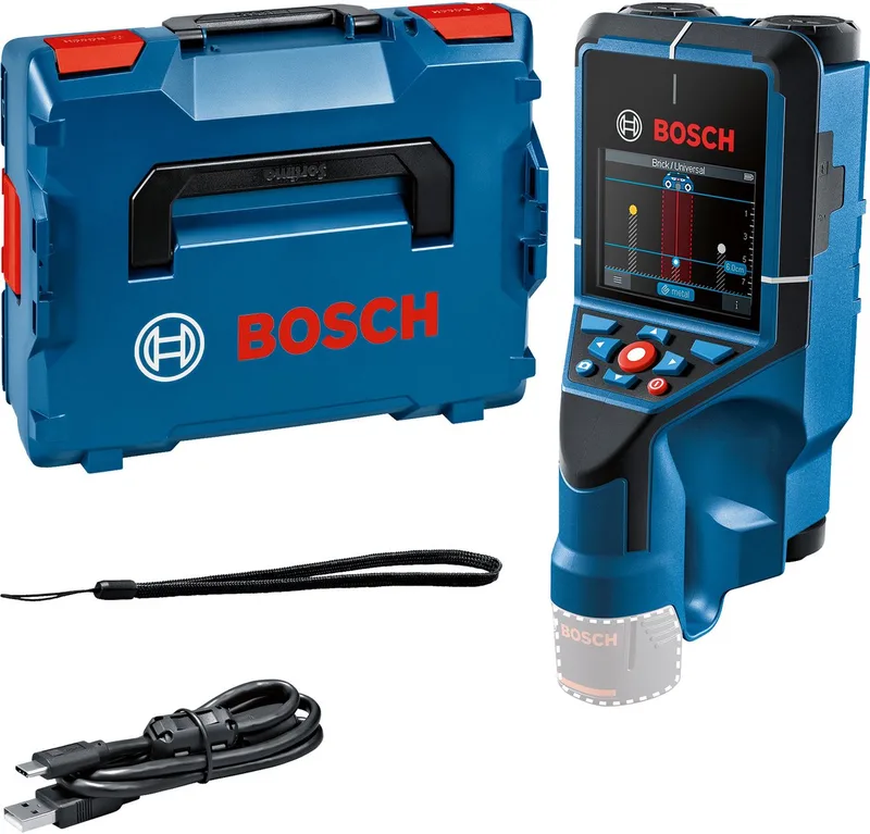 D-TECT 200 C Accu muurscanner 200mm 12V Basic body in L-Boxx - 0601081608 by Bosch Professional, Blue – product image