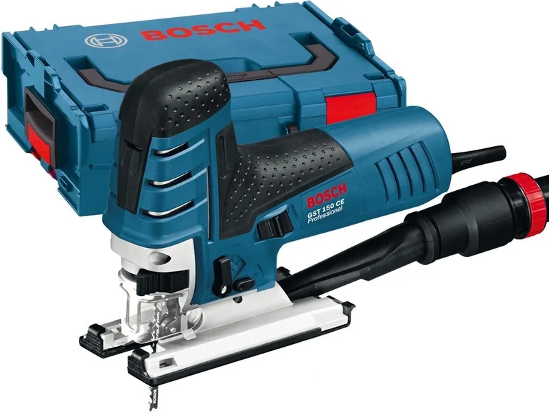 Decoupeerzaagmachine GST 150 CE (1 x zaagblad T 144 D, afdekkap, antisplinterplaatje, glijvoet, zuigmondstuk ) van Bosch Professional – productafbeelding