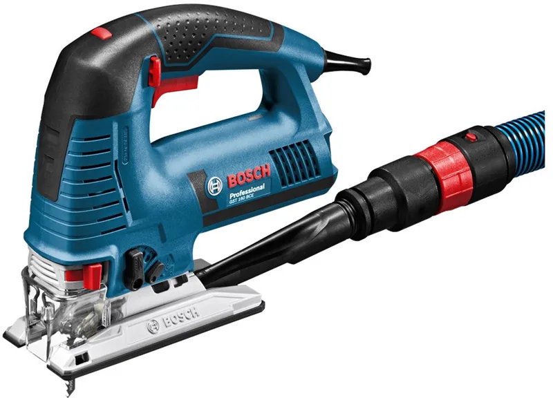 Decoupeerzaagmachine GST 160 BCE (1 x zaagblad T 144 DP, 1 x zaagblad T 244 D, 1 x zaagblad T 308 BP, 1 x antisplinterplaatje, afzuigset) van Bosch Professional – productafbeelding 1 van 5