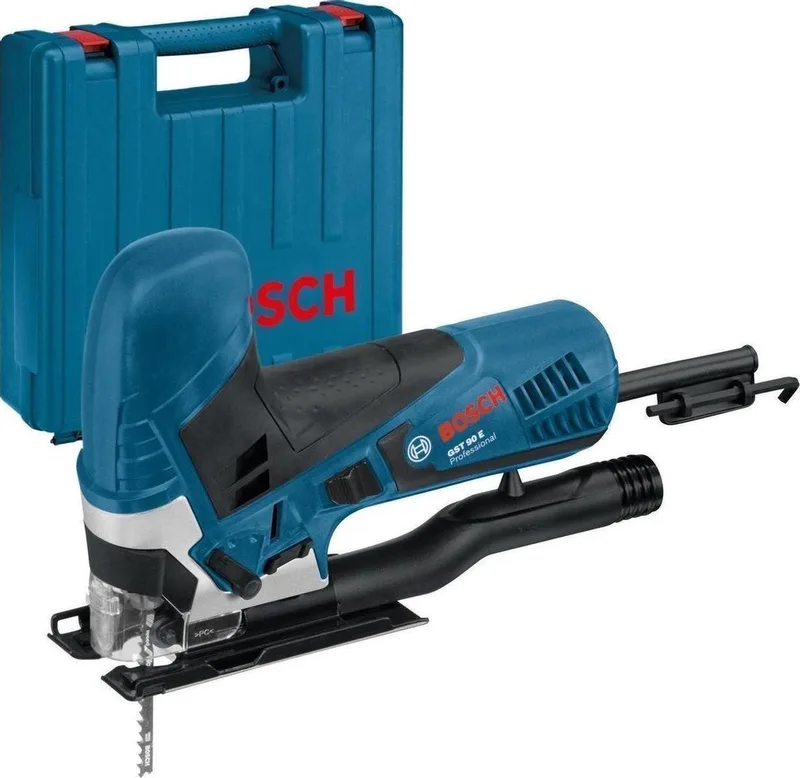 Decoupeerzaagmachine GST 90 E (1 x zaagblad, afzuigset, antisplinterplaatje, inbusstiftsleutel SW 5) von Bosch Professional – Produktbild