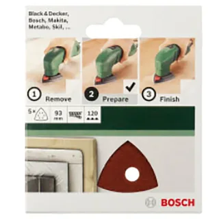 Bosch Accesorios Delta 6 G40 Schleifpapier Mit Klettverschluss 93 Mm 5 Einheiten von Bosch Professional – Produktbild 2 von 2