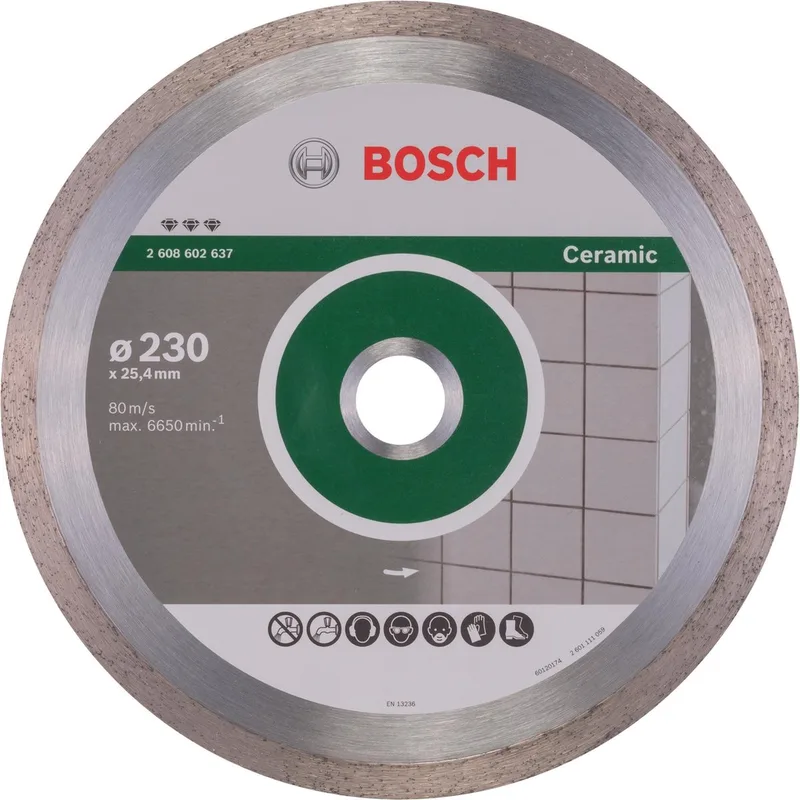 DIAMANTSCHIJF BEST CERAMIC 230/25,4 van Bosch Professional – productafbeelding
