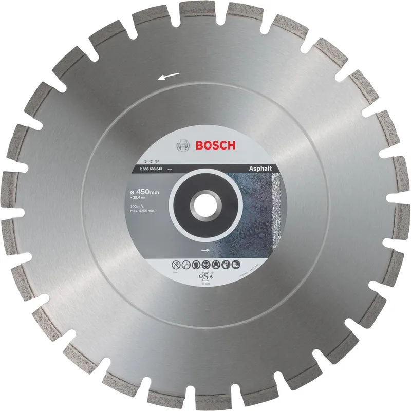Diamantschijf Best for Asphalt, 450x25.4x12mm de Bosch Professional – image du produit