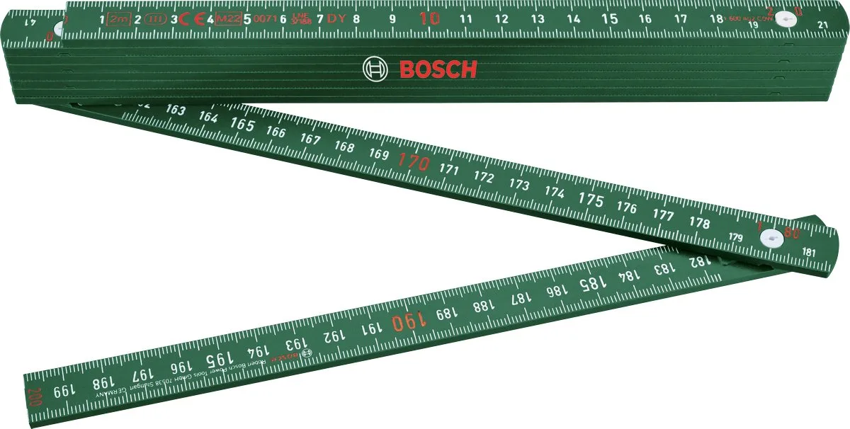 Duimstok - 2 meter von Bosch Professional, Grün – Produktbild