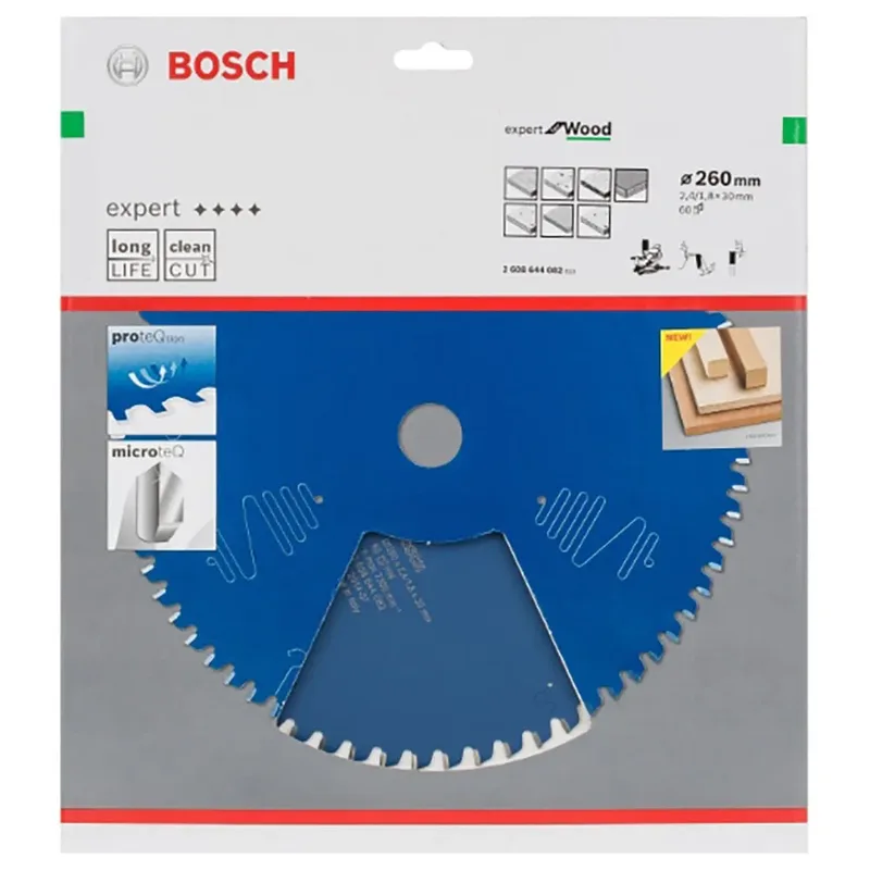 Ex Wo B 260x30-60 Cirkelzaagblad Voor Hout van Bosch Professional – productafbeelding 2 van 4