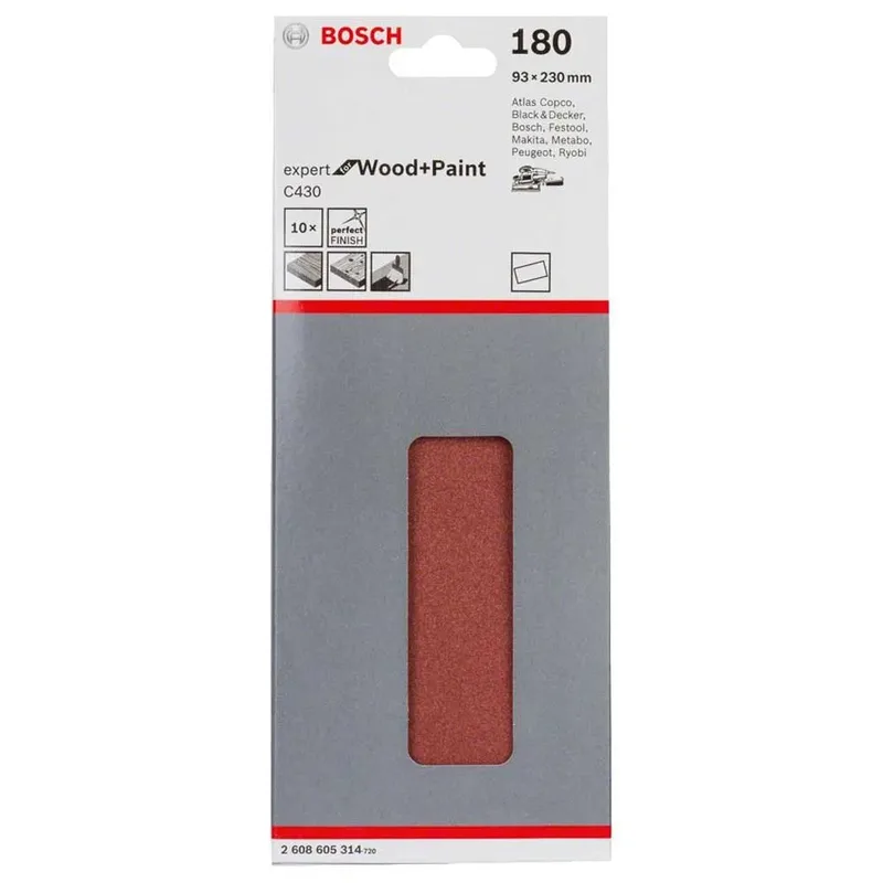 Bosch SLIBEBLAD 93X230MM K180 10 STK von Bosch Professional – Produktbild 2 von 2