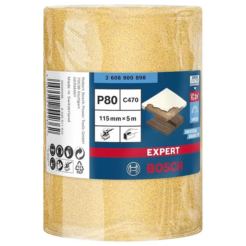 Expert C470 115 Mmx5 M G80 Rol Schuurpapier de Bosch Professional – image du produit 2 sur 6