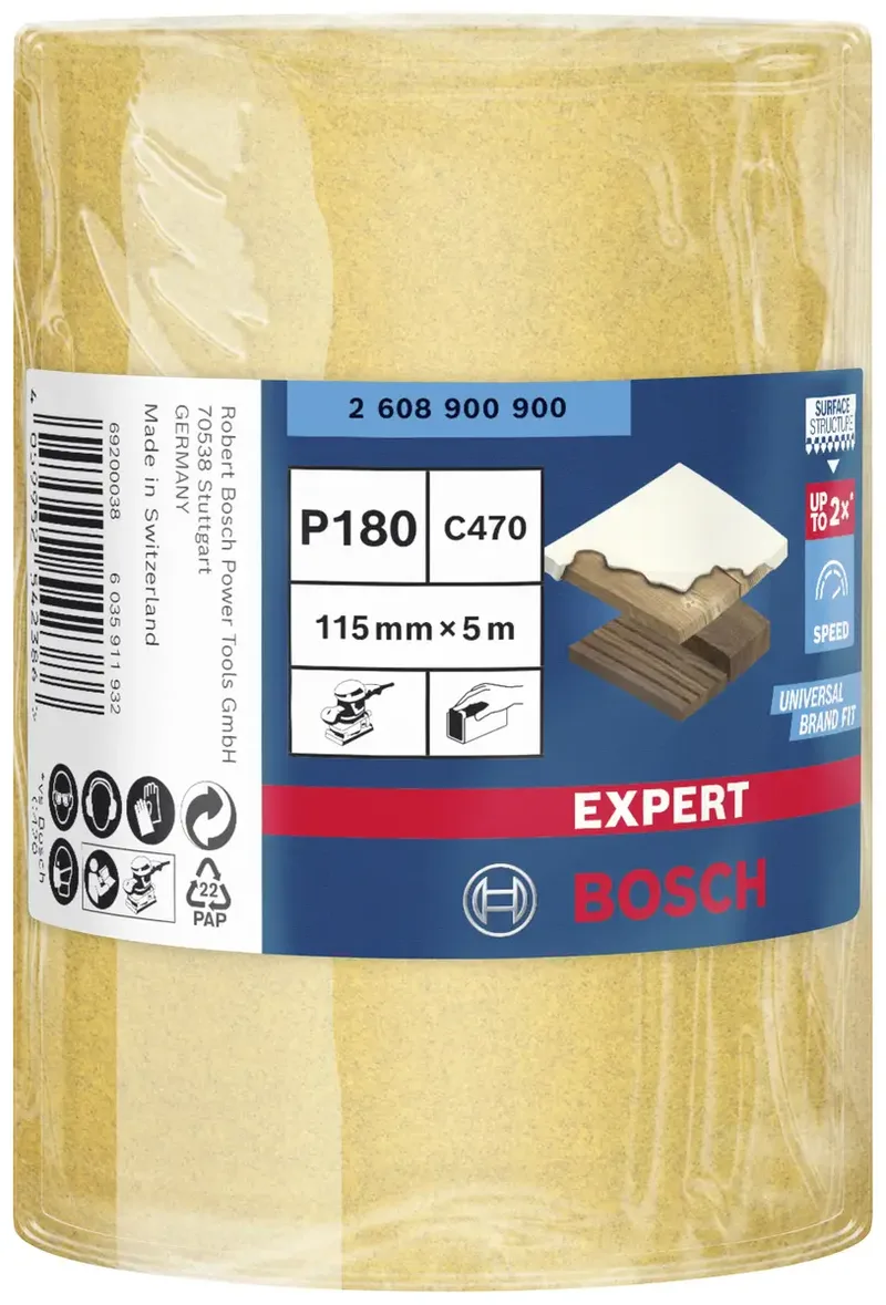 Expert C470 Schleifblatt, 115mm, K180 by Bosch Professional – product image 2 of 2
