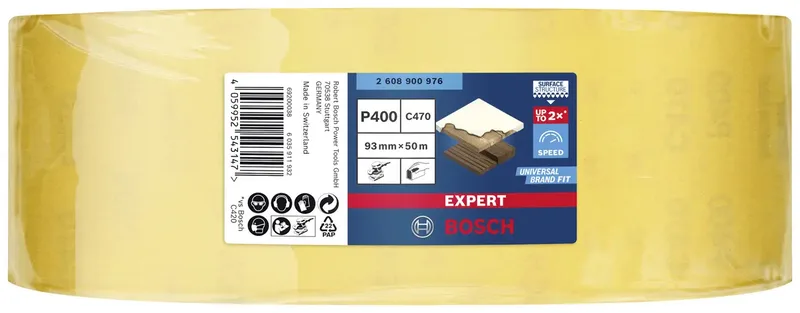 Expert C470 Schleifblatt, 93mm, K400 de Bosch Professional – image du produit 2 sur 2