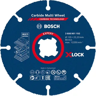 EXPERT Doorslijpschijf X-LOCK 125x22,23mm - 2608901193 fra Bosch Professional – produktbillede 1 af 5