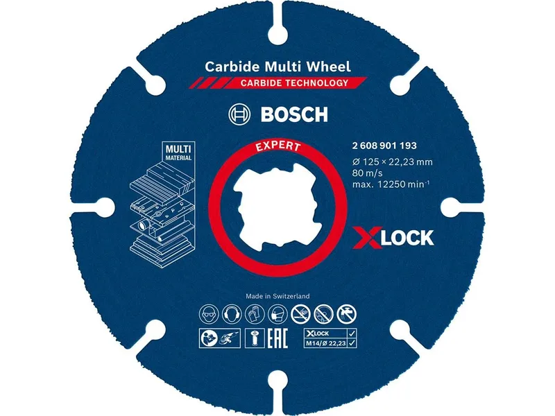 EXPERT Doorslijpschijf X-LOCK 125x22,23mm - 2608901193 fra Bosch Professional – produktbillede 2 af 5
