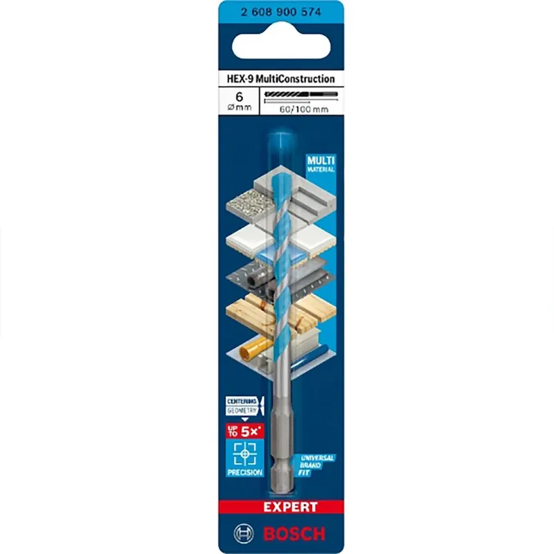 Expert Hex-9 Multiconstruction 6x60x100 Mm Multimateriaalboor von Bosch Professional – Produktbild 1 von 6