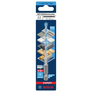 Expert Hex-9 Muurboor 3.5x45x90 Mm by Bosch Professional – product image 2 of 6