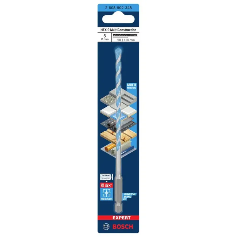 Expert Hex-9 Muurboor 5x90x150 Mm by Bosch Professional – product image 2 of 6