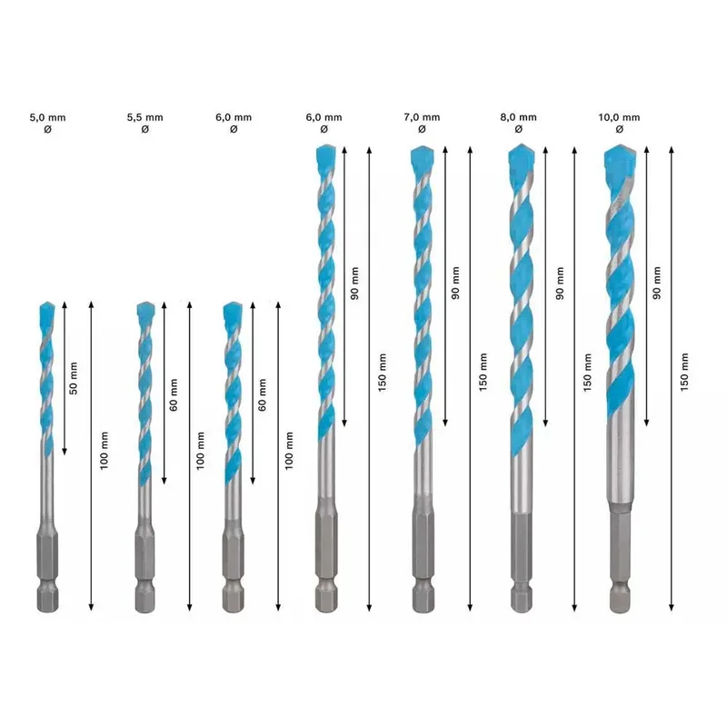 Expert Hex-9 Steenboor 5-10 Mm 7 Stukken by Bosch Professional – product image 4 of 6