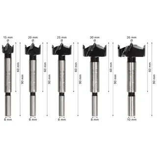 Expert Laminated Forstnerboor 15/20/25/30/35 Mm 5 Eenheden de Bosch Professional – image du produit 4 sur 6