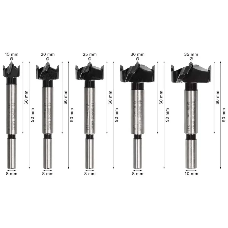 Expert Laminated Forstnerboor 15/20/25/30/35 Mm 5 Eenheden de Bosch Professional – image du produit 4 sur 6