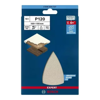 Bosch Accesorios Papier De Verre Expert M480 100x150 Mm G120 10 Unités de Bosch Professional – image du produit 4 sur 6