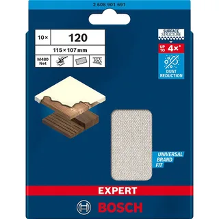 Expert M480 G120 115x107 Mm Orbitale Net Schuurpapier 5 Eenheden fra Bosch Professional – produktbillede 2 af 2