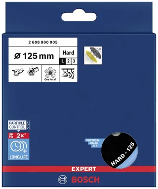 Expert Multiloch Universalstützteller, hart, Ø125mm, M8+5/16", Schleifteller by Bosch Professional – product image 2 of 2