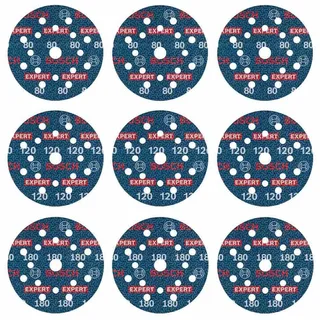 Bosch Accesorios Papier De Verre Expert O780 3x80/3x120/3x180 125 Mm 9 Unités de Bosch Professional – image du produit 1 sur 2