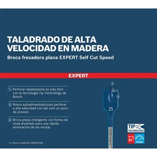 Expert Platte Houtboor 20x400 Mm von Bosch Professional – Produktbild 4 von 6