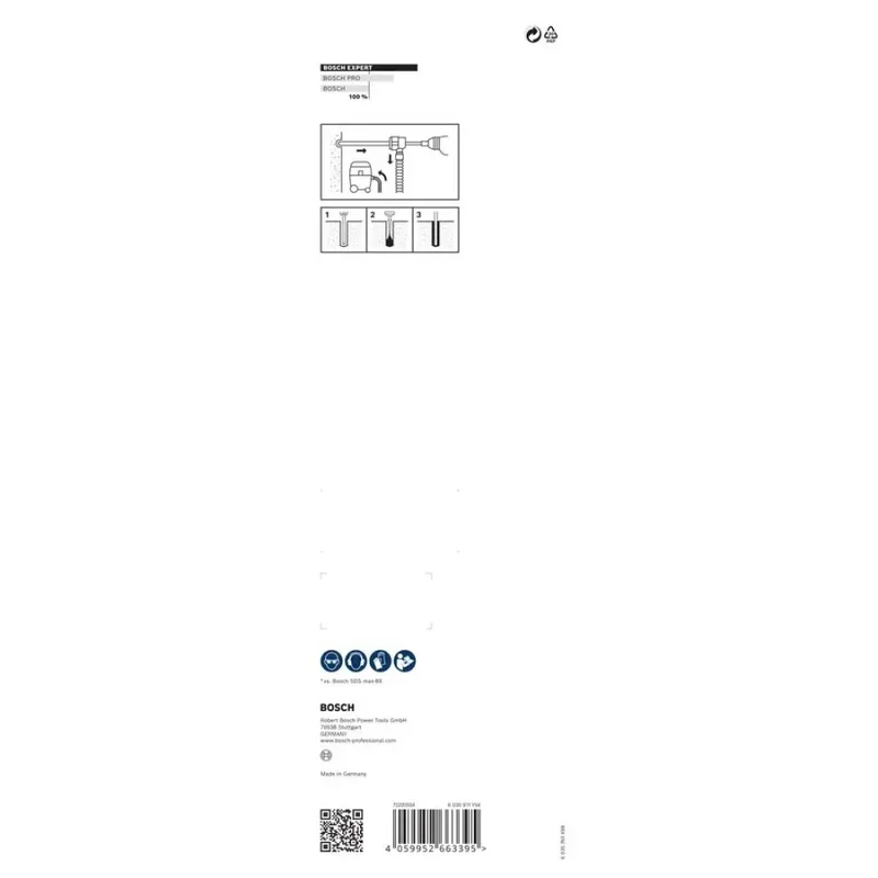 Expert Sds Clean Max-8x Steenboor 30x400x650 Mm by Bosch Professional – product image 3 of 6