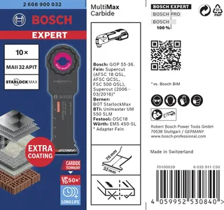 EXPERT Tauchsägeblatt MAII 32 APIT MultiMax by Bosch Professional – product image 2 of 2