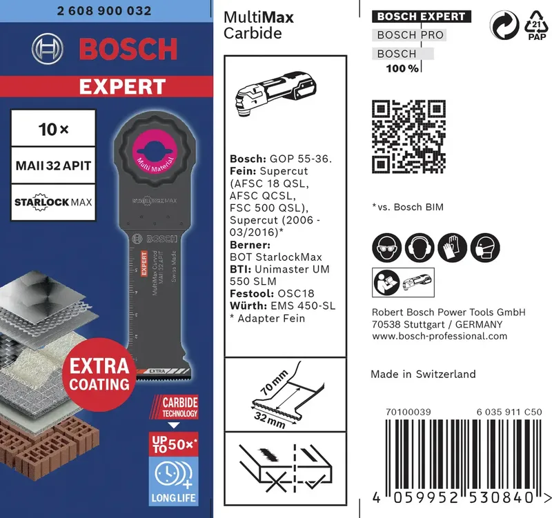 EXPERT Tauchsägeblatt MAII 32 APIT MultiMax by Bosch Professional – product image 2 of 2