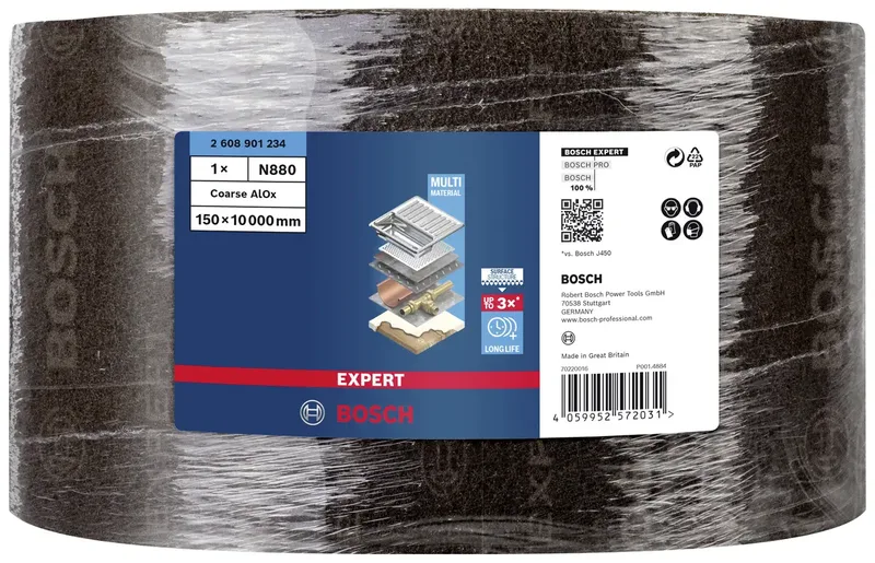 Expert Vliesrolle N880 Grob A, 150mmx10m, Schleifblatt von Bosch Professional – Produktbild 2 von 2
