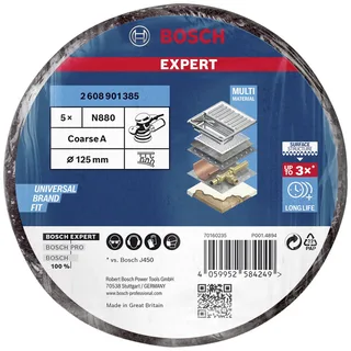 Expert Vliesscheibe N880 Grob A, Ø 125mm, Schleifblatt de Bosch Professional – image du produit 2 sur 2