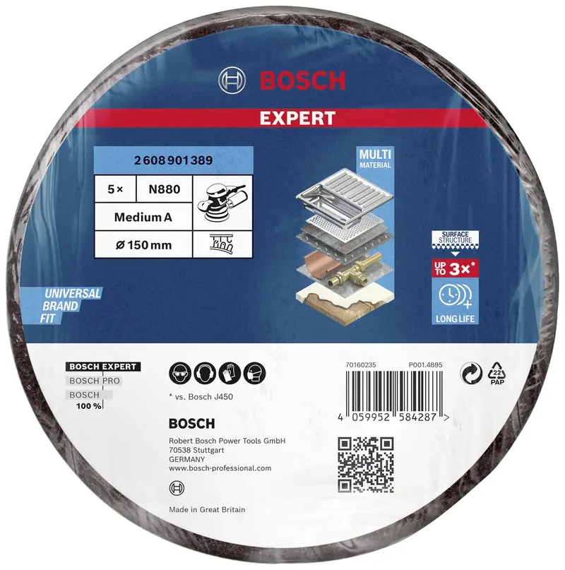 Expert Vliesscheibe N880 Medium, Ø 150mm, Schleifblatt by Bosch Professional – product image 2 of 2