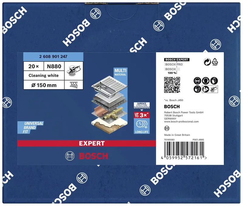 Expert Vliesscheibe N880 Reinigung, Ø 150mm, Schleifblatt von Bosch Professional – Produktbild 2 von 2