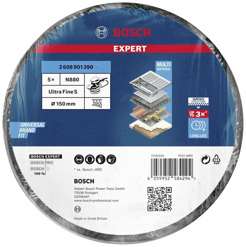 Expert Vliesscheibe N880 Ultrafein, Ø 150mm, Schleifblatt by Bosch Professional – product image 2 of 2