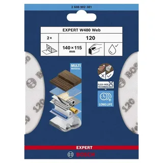 Expert W480 Schuurpapier G120 2 Eenheden by Bosch Professional – product image 2 of 6