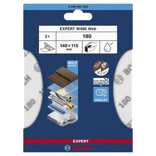Expert W480 Schuurpapier G180 2 Eenheden von Bosch Professional – Produktbild 2 von 6