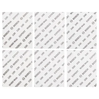 Expert W480 Schuurpapier Vellen 6 Eenheden by Bosch Professional – product image 1 of 2