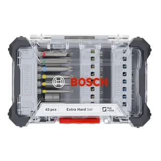 Extra Hard Set 2607017727 Gereedschapsset 43-delig van Bosch Professional – productafbeelding 2 van 4