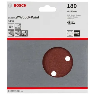 Exzenter Schleifpapier Holz Expert 6p G180 150 Mm 5 Einheiten von Bosch Professional – Produktbild 2 von 2