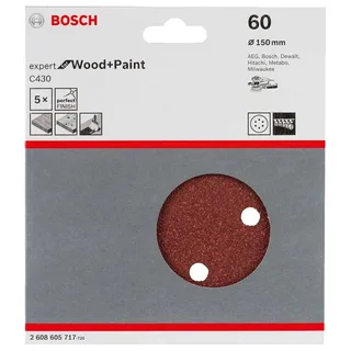 Exzenter Schleifpapier Holz Expert 6p G60 150 Mm 5 Einheiten by Bosch Professional – product image 2 of 2