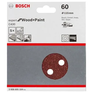 Exzenter Schleifpapier Holz Expert 8p G60 115 Mm 5 Einheiten von Bosch Professional – Produktbild 2 von 2