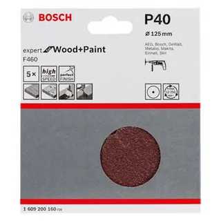 G120 Houtboor Schuurpapier 125 Mm 125 Mm 5 Eenheden von Bosch Professional – Produktbild 2 von 2