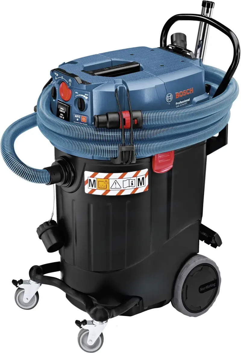 GAS 55 M AFC 06019C3300 Nass-/Trockensauger 1380 W 55 l automatische Filterreinigung, Staubklasse M zertifiziert van Bosch Professional – productafbeelding