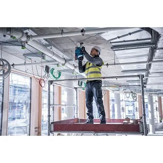 GBH 18V-22 - Boorhamer - L-Boxx - Accu en lader niet meegeleverd - Inclusief handgreep - Machinedoek - diepteaanslag van Bosch Professional – productafbeelding 5 van 6
