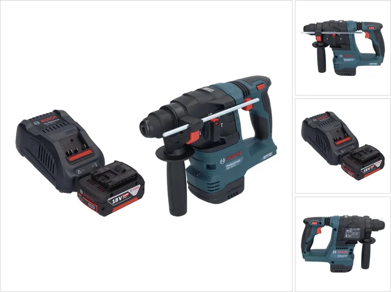 GBH 18V-22 Professionele accuklopboormachine 18 V 1,9 J SDS Plus Brushless + 1x oplaadbare accu 5,0 Ah + lader de Bosch Professional – image du produit
