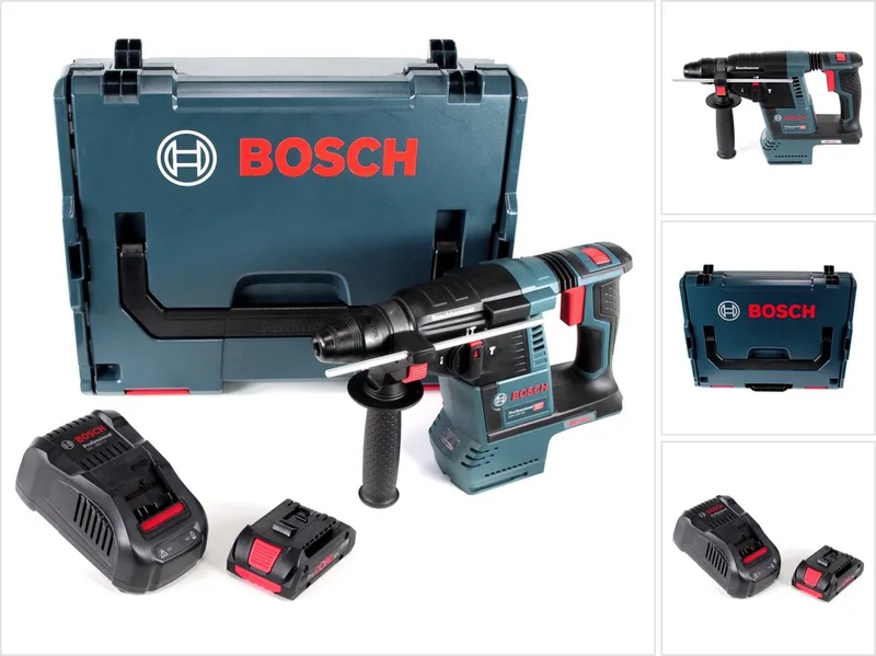 GBH 18V-26 accu boorhamer 18V 2.6J SDS plus Brushless + 1x ProCORE accu 4.0Ah + lader + L-Boxx fra Bosch Professional – produktbillede