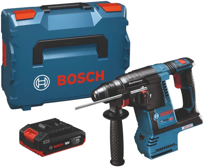 GBH 18V-26 Professional accu-boorhamer 18 V 2,6 J SDS plus borstelloos + 1x accu 2,0 Ah + L-Boxx - zonder oplader by Bosch Professional – product image